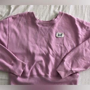 Baby pink A&F cropped sweatshirt!